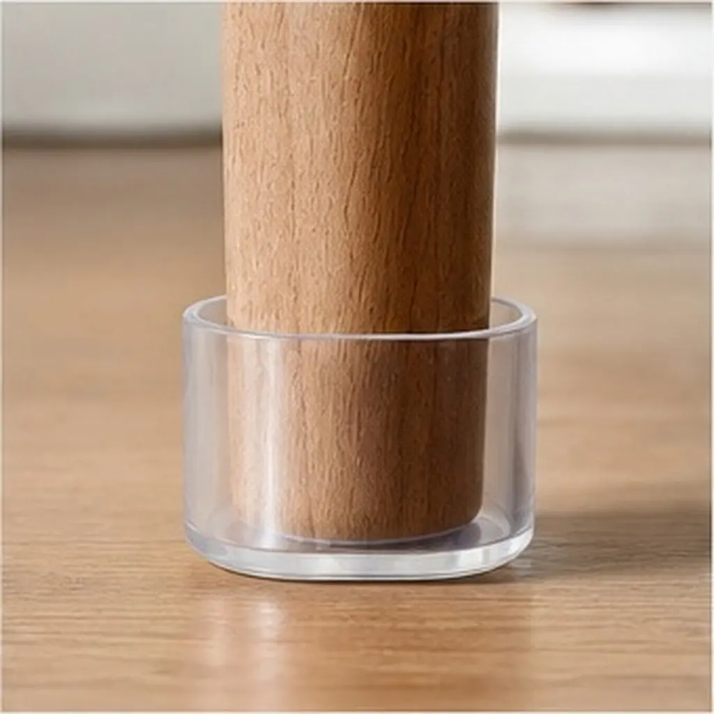 16 Pcs Chairs Leg Protection Pads Transparent PVC Protectors for Hardwood Floors