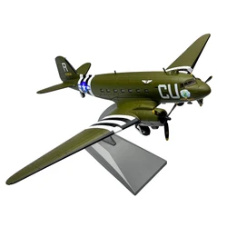 1:100 World War II Douglas C47 Skytrain Transport Aircraft Diecast Metal Airplane Plane Model Toy Children Gift