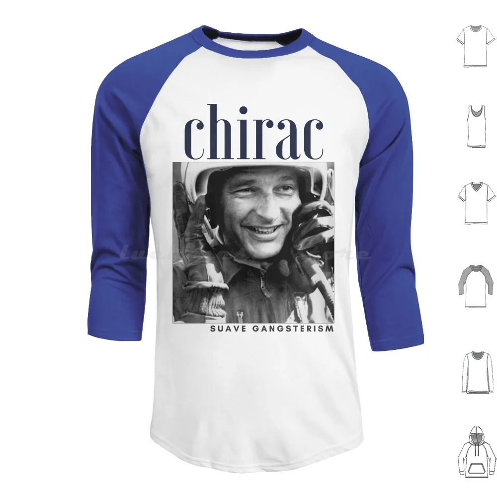 Oui Jacques Chirac ( Design 5 ) Hoodie cotton Long Sleeve Jacques Chirac Chirac President France French Politics Swag Thug