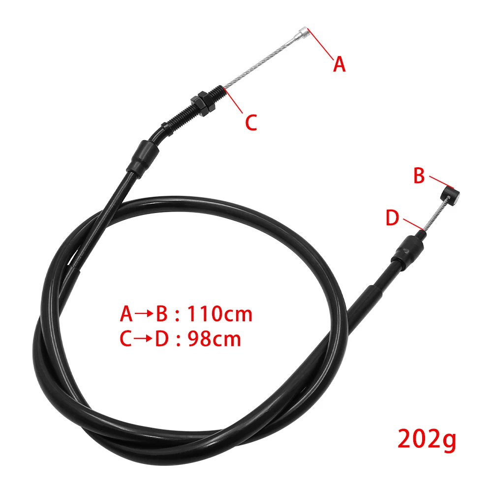 Kupplungs kabel für bmw f750gs f850gs f 2017 gs adventure f900xr k80 k81 k82 k84 1/4-1/2 edelstahl draht kupplungs kabel