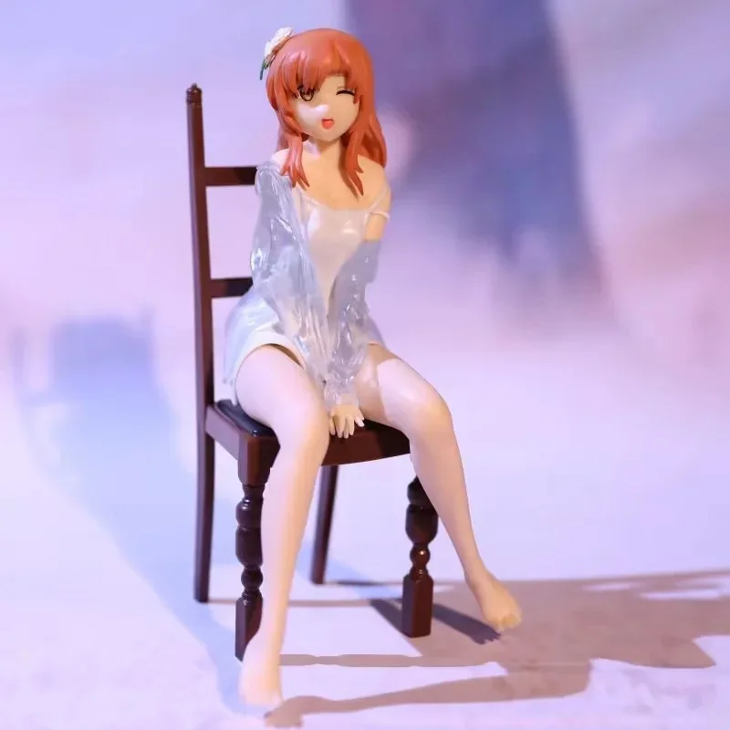 

Аниме Sword Art Online Asuna Yuuki Chair ПВХ Фигурка Коллекционная модель игрушки куклы 20 см