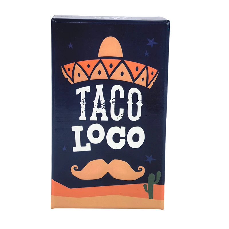 لعبة بطاقة استراتيجية TACOLOCO Crazy Taco لـ 2-5 لاعبين، لعبة لوحة الحفلات العائلية الممتعة باللغة الصينية والإنجليزية
