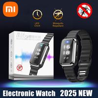 Xiaomi New Ultrasonic Mosquito Repellent Bracelet Summer Outdoor Anti-Mosquito Wristband with Time Display Watch