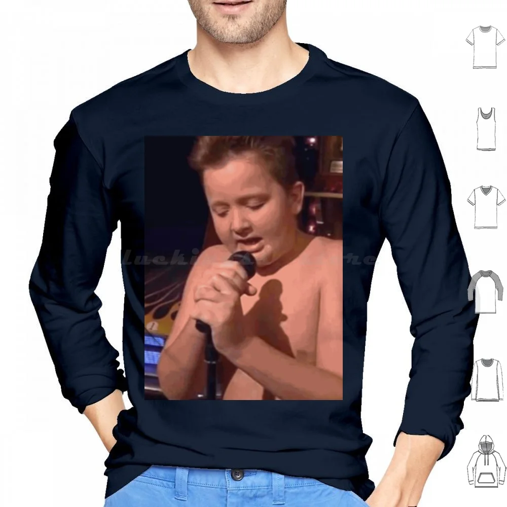 هل يمكنني الحصول على قبلة وعقد أن تجعلها دائمًا إلى الأبد Gibby الحصول على قبلة هوديي مضحك أساسي من القطن بأكمام طويلة