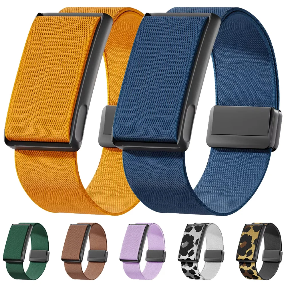 Elastic Nylon Strap+Metal Frame For Amazfit Helio Magnetic Adjustable Correa Replaceable Watchband For Amazfit Helio Accessories