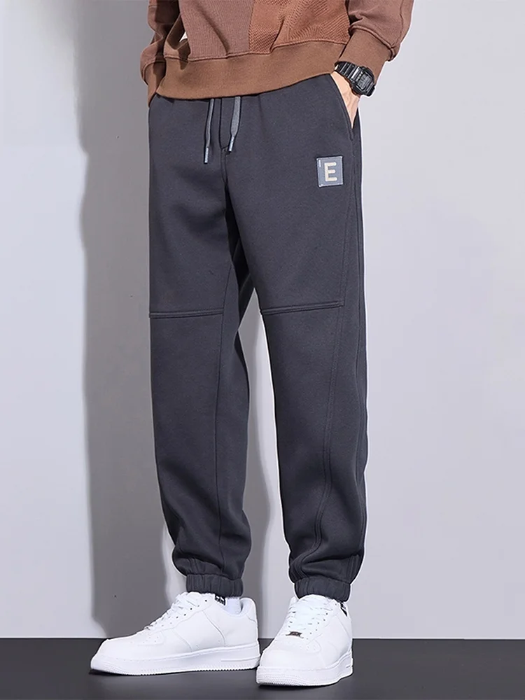 

Мужские повседневные свободные спортивные брюки весна 2026, американские спортивные длинные брюки с эластичным поясом, манжетами и карманами