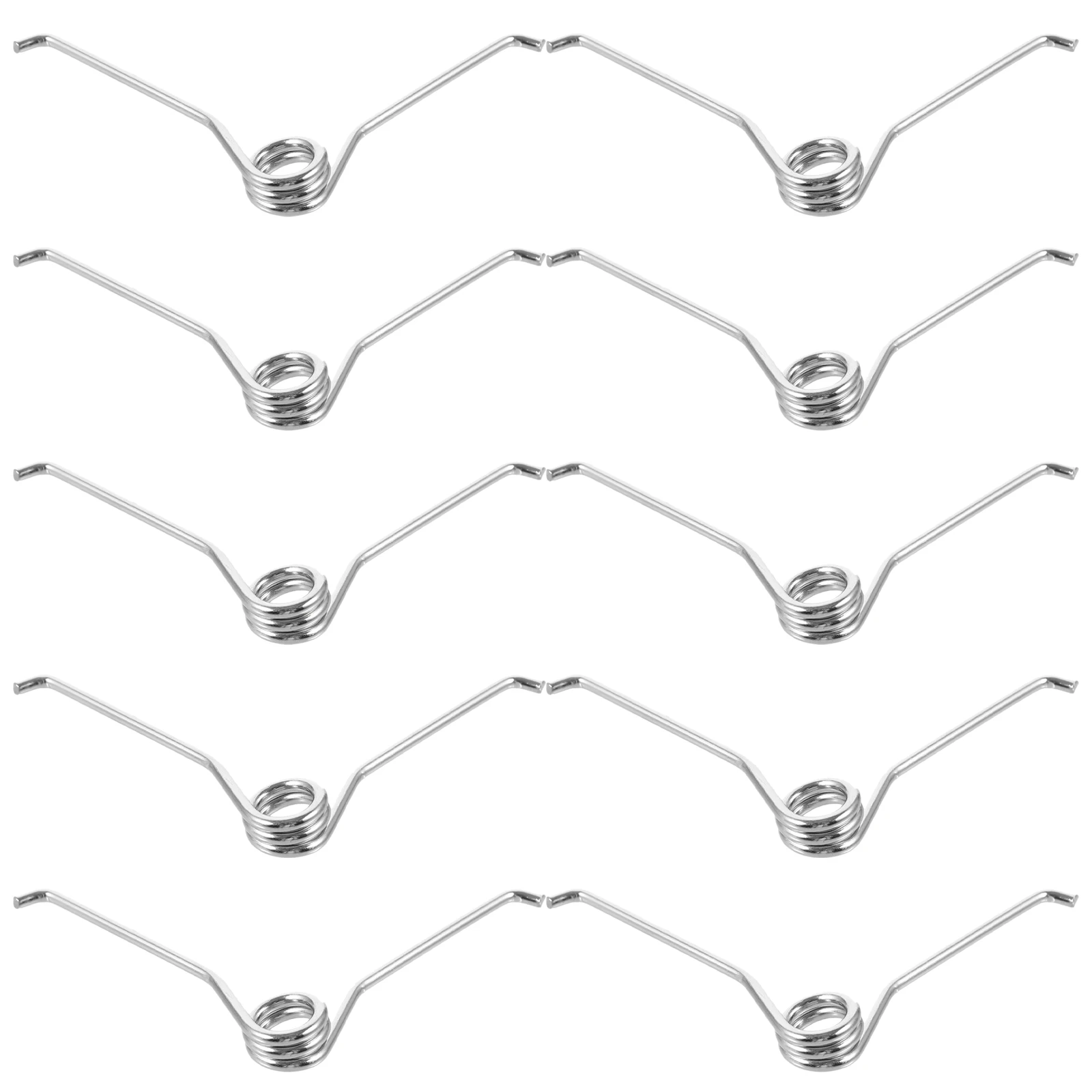 10 pz Cesoie Per Lana Molle In Acciaio Inox Sostituzione Fermo Argento Giardinaggio Potatura a Forma di V Forbici Molle Riutilizzabili Pecora