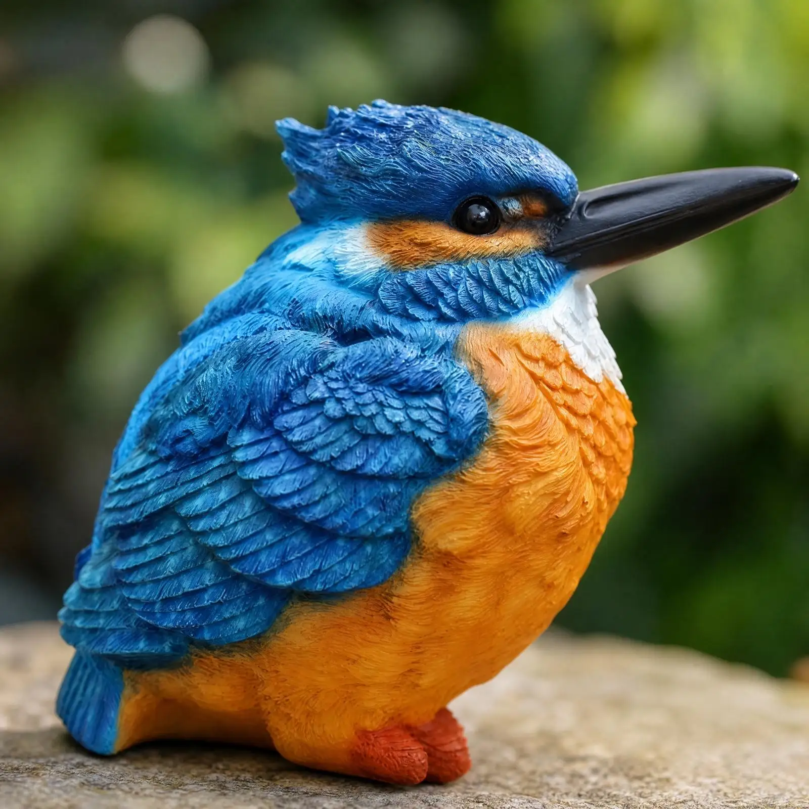 Bird-Shaped Garden Ornament Detailed Resin Bird Sculpture Realistic Lifelike for Courtyard, Landscaped Areas