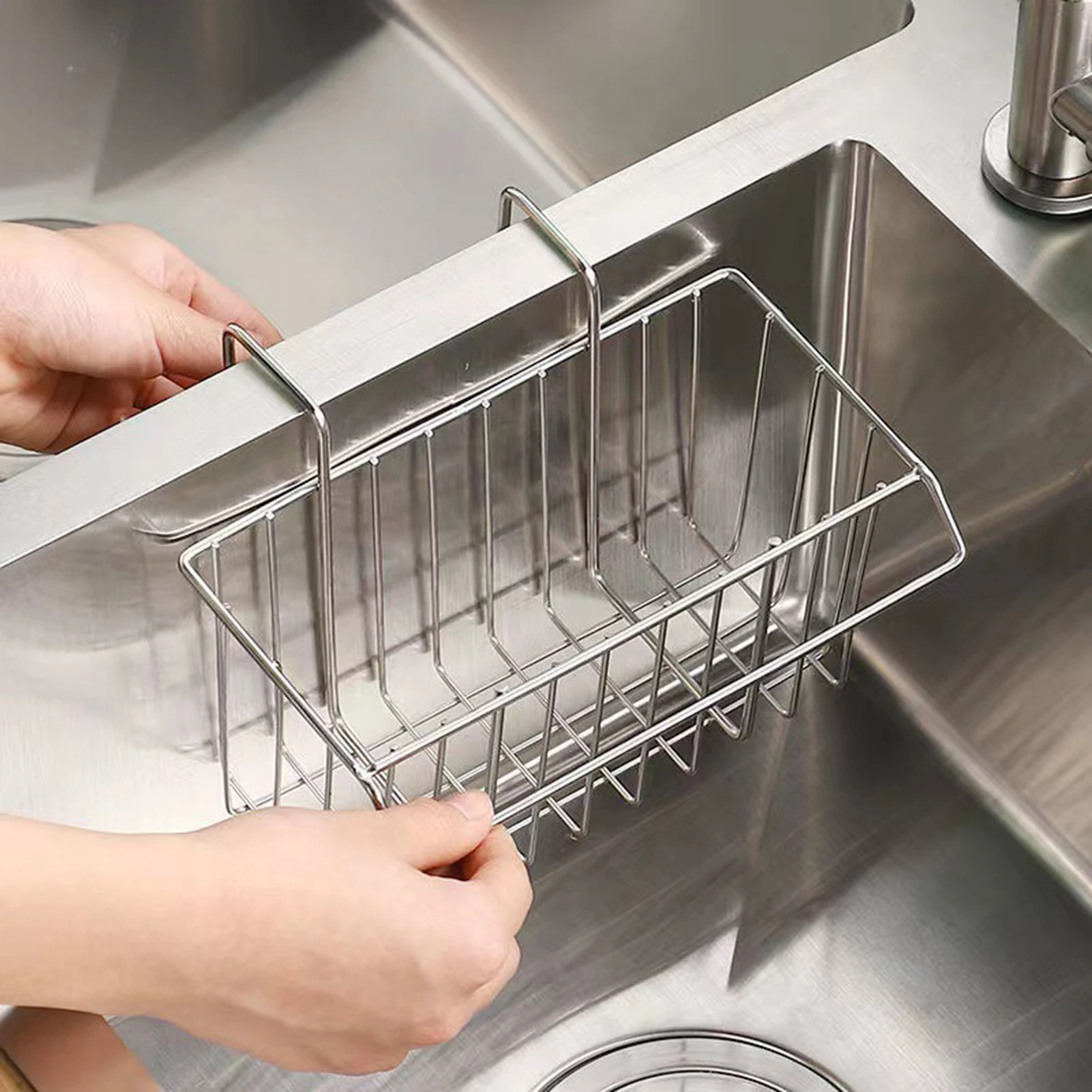 

Kitchen Sink Drain Rack Organizer Sponge Storage Faucet Holder Soap Drainer Dishcloth Towel Rack Kitchen Sink Organizer