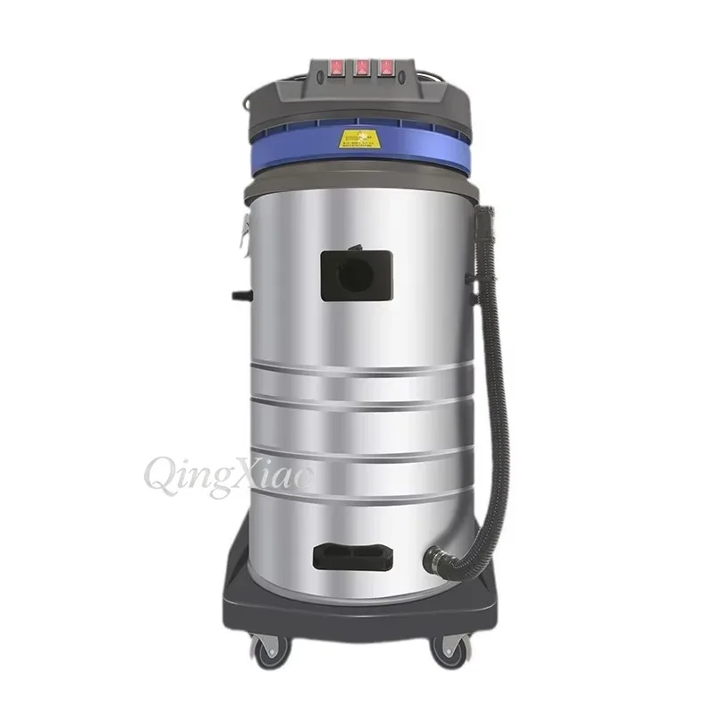 Commercial High Power 220V 80L Anti-Blocking Wet Dry Vacuum Cleaner DJ3680 Dust Collector For Factory Workshop Cleaning