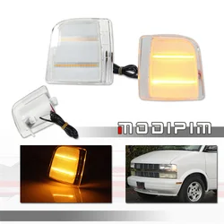 Amber/White LED Front Corner Side Marker Light Assemblies For Chevrolet Astro For GMC Safari 1995-2005 Turn Signal/Parking Light