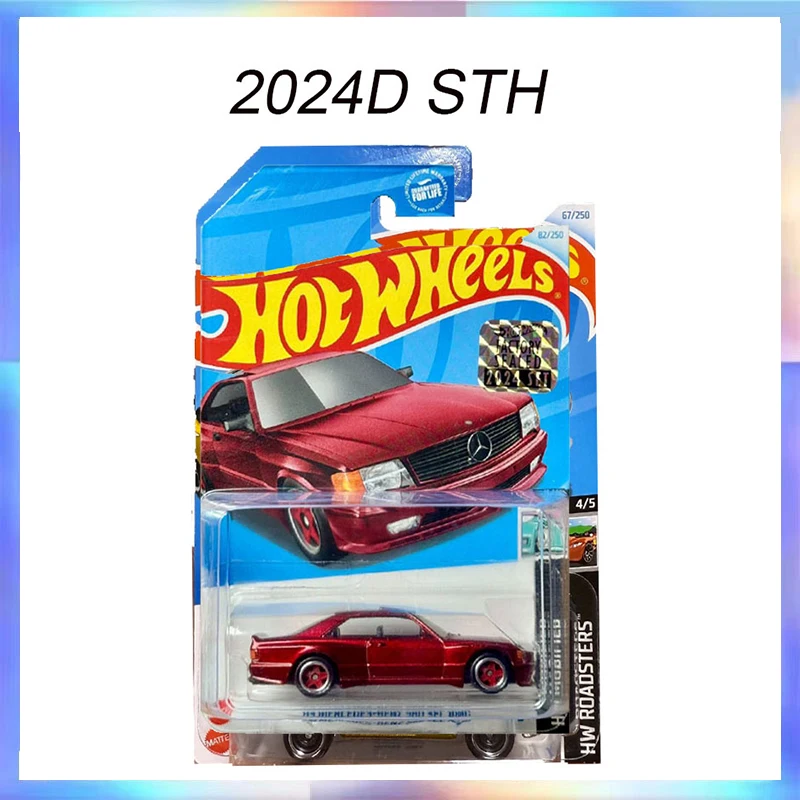 

2024D Hot Wheels STH Diecast Car Model Mercedes-Benz 560 SEC AMG Super Treasure Hunt Collectible Model Ornament Boy Toy Gift