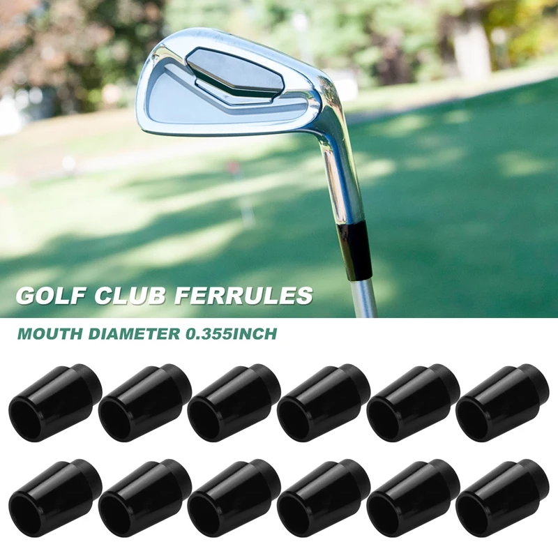 12Pcs Golf Ferrules Compatible with PXG Irons 0.355 Inch Tip Irons Shaft Golf Club Shafts Sleeve Adapter