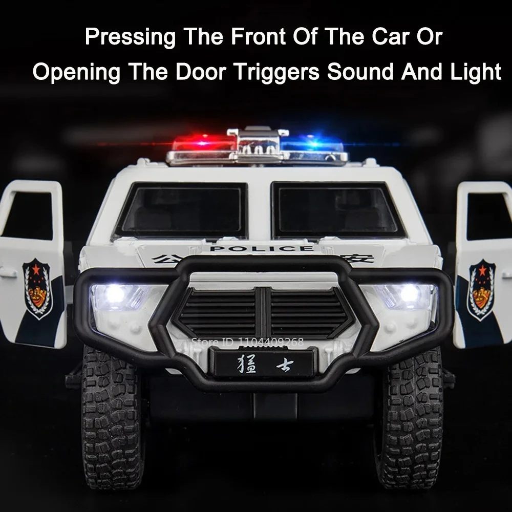 1:32 دونغفنغ MengShi هوندا أكورد سيارة شرطة لعبة مجسمة معدنية دييكاست التراجع الأبواب فتح نماذج المركبات الأولاد هدايا العيد