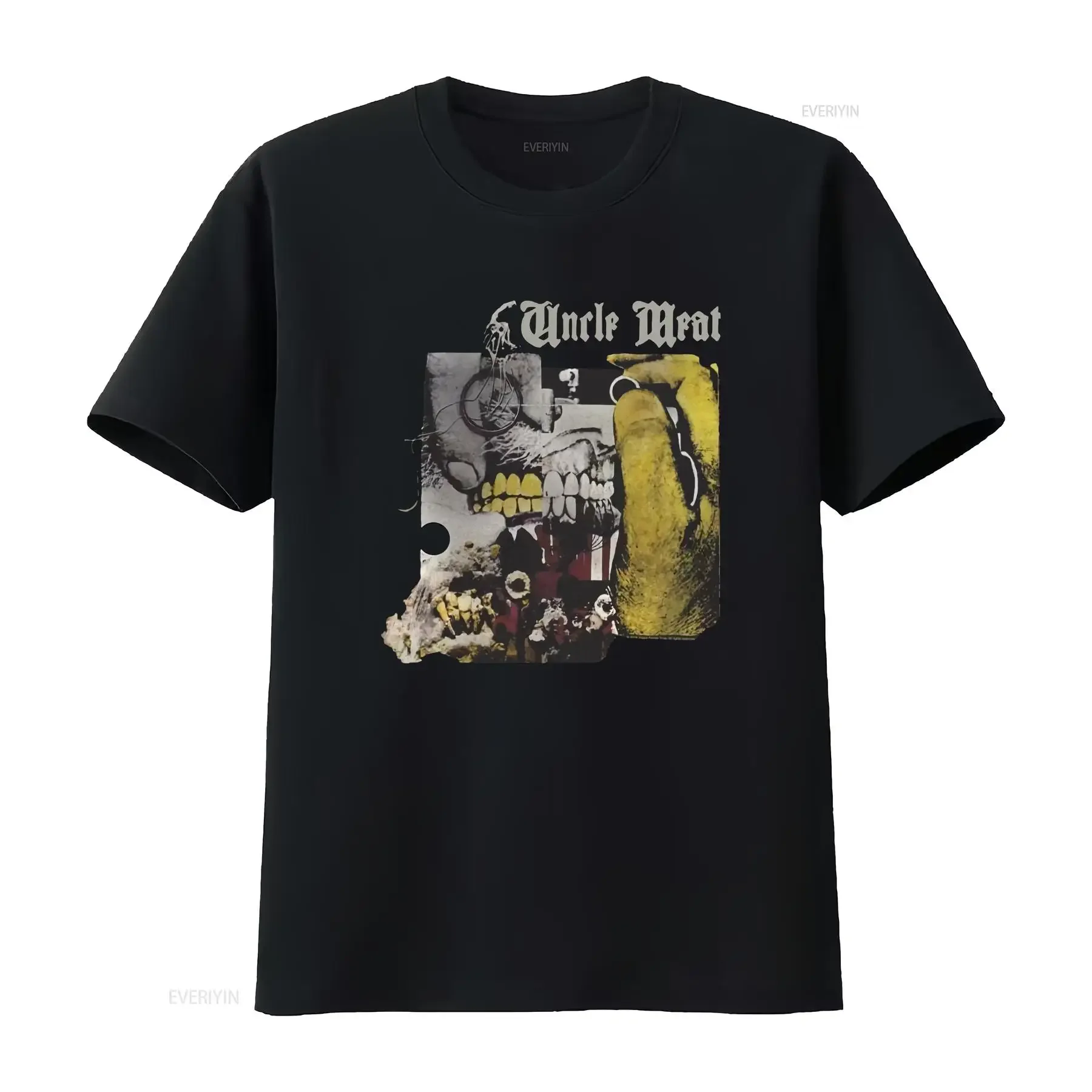 

Frank Zappa Uncle Meat T Shirt Licensed Rock N Roll Music Band Black vintage Washed Top For Everyday Wear Slightly Soft