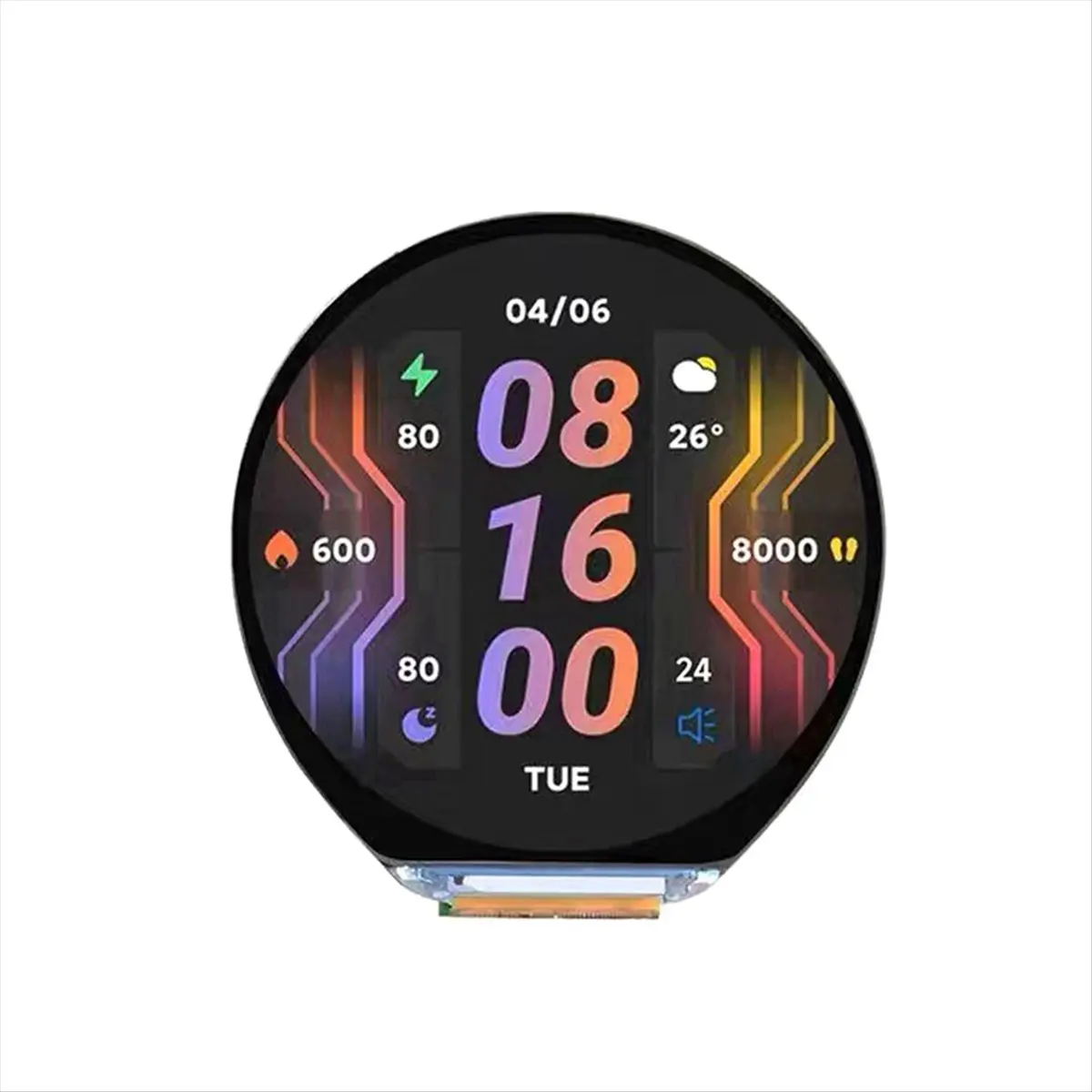 AC1018★♠◐- Round 1.46-Inch Colour Capacitive Touch Display Development Wireless WIFI Bluetooth 412x412 Without Cover