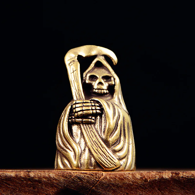 New Pure Brass Creative Sickle Wizard Bell Key Buckle Pendant Key Chain Backpack Hanger