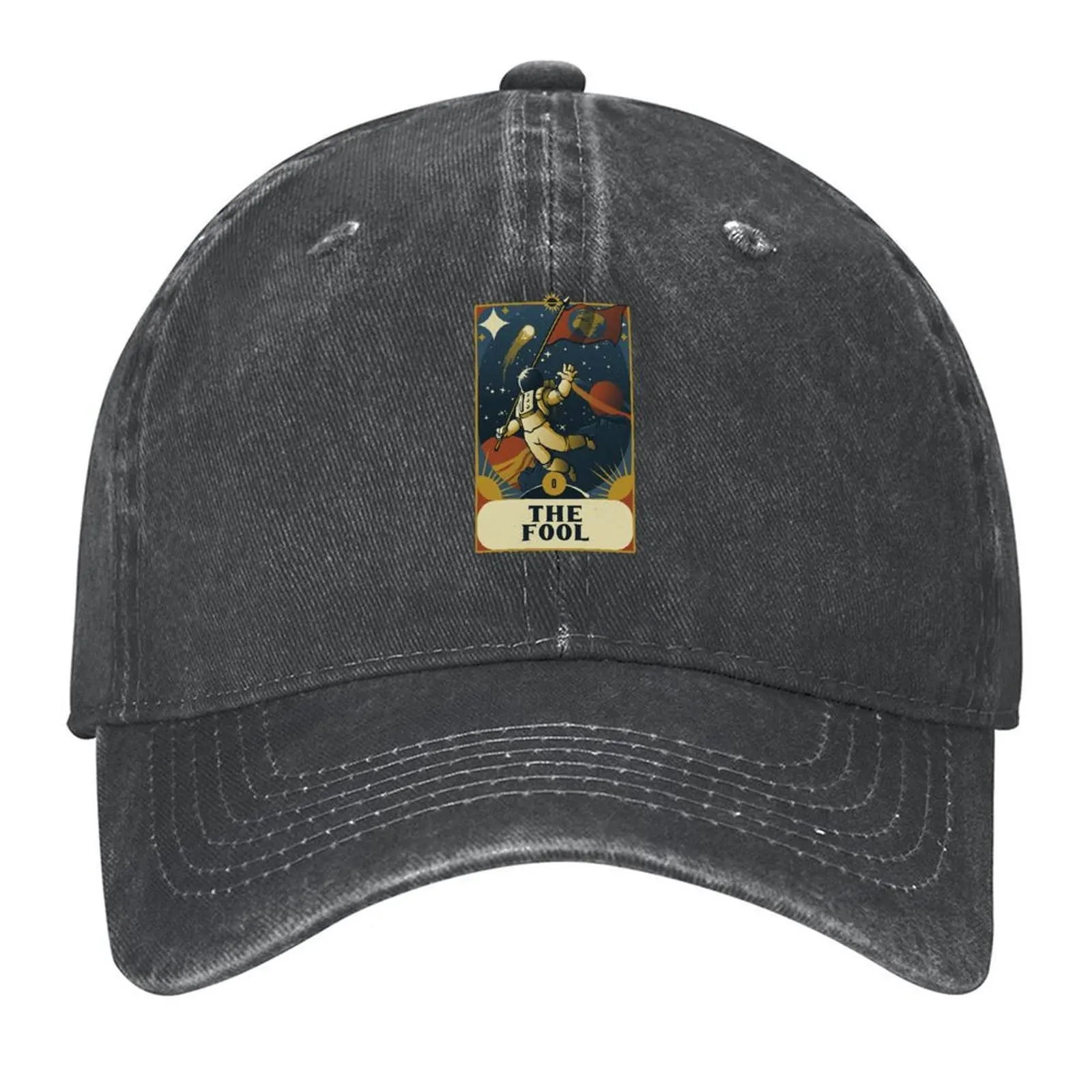 

Astronaut Tarot Fool by Tobe Fonseca Baseball Cap Sports Cap sun hat Hat Beach Winter hat Mens Caps Women's