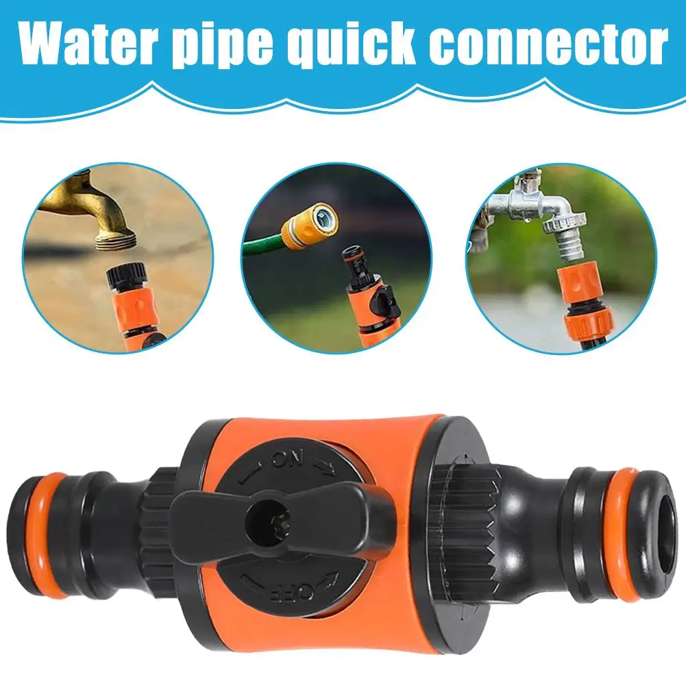

Water Pipe Quick Connector Garden Hose Connector Joiner Irrigation Watering Quick Pipe Male Drip System Tap Water Coupler Q4D0