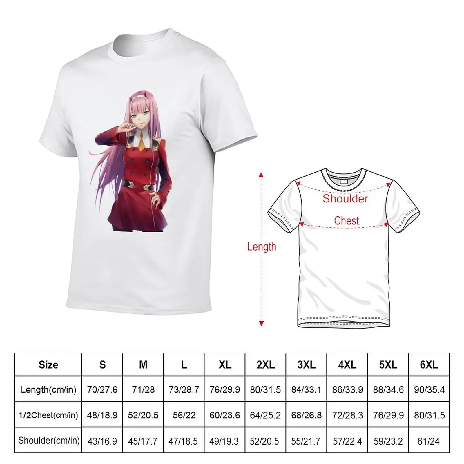 zero two anime 9 T-Shirt graphic t shirts oversized graphic tee boys whites mens graphic t-shirts hip hop