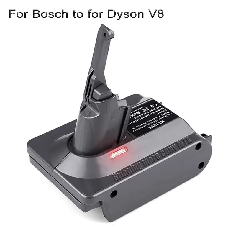 BOS18V6 Battery Converter Adapter for Bosch 18V Li-ion Battery Convert To For Dyson V6 V7 V8 SV04 SV03 DC59 DC58 DC62 SV09 SV05