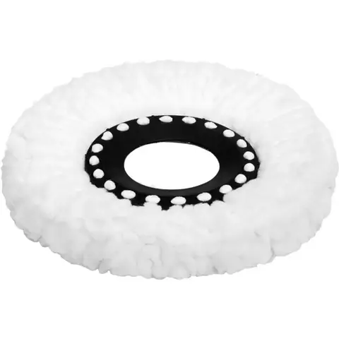 1pc Testa di ricambio per mocio rotante in microfibra Forma rotonda Ricariche per mocio rotante rimovibili Riutilizzabili Facile da pulire