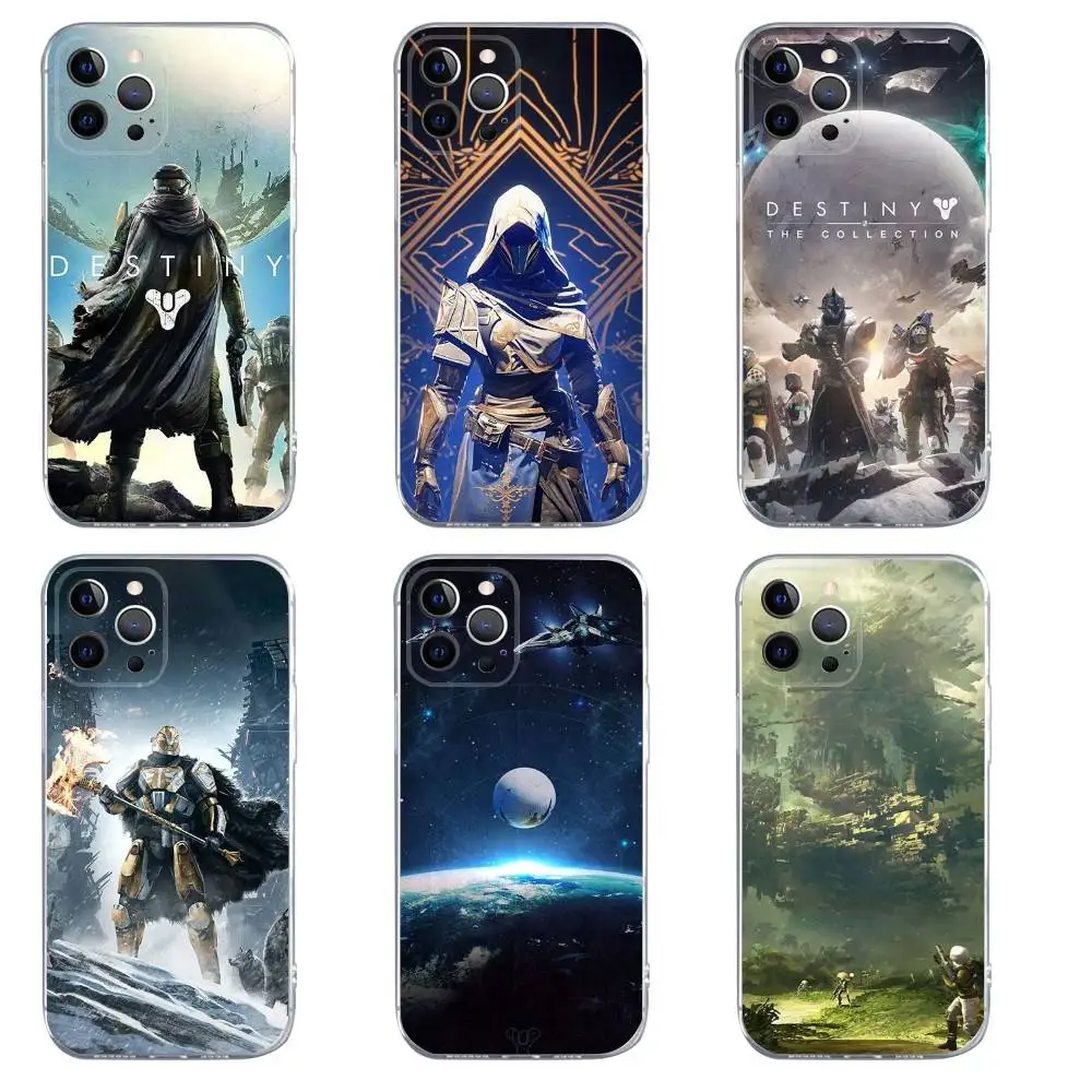 

Game D-Destinys Phone Case For iPhone 16,15,14,13,12,11,Pro,Max,Xs,Xr,X,7,8,Plus,Mini Silicone Clear Cover