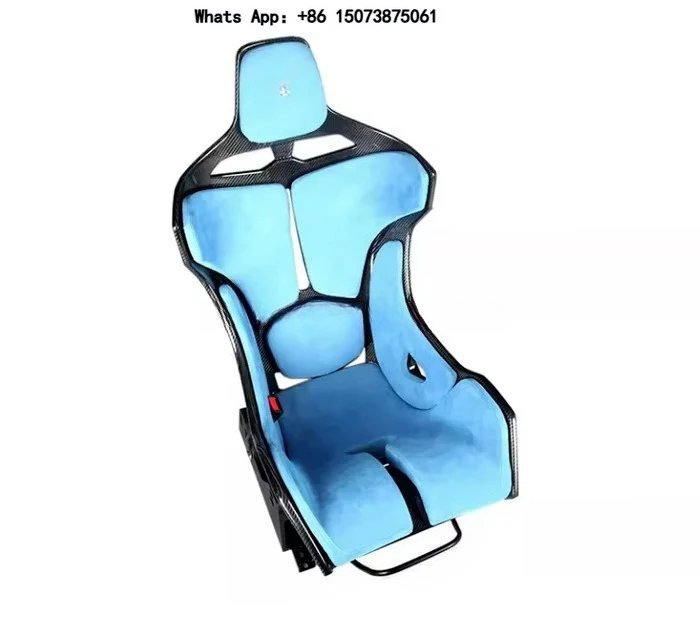 Carbon Fiber & Leather Universal Fitment Racing Car Seat Chair for Mc-Laren Sports Seats