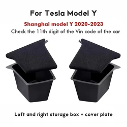 Organizer per bagagliaio posteriore per scatola portaoggetti laterale Tesla Model Y, contenitori per immondizia inodore impermeabili accessori per auto