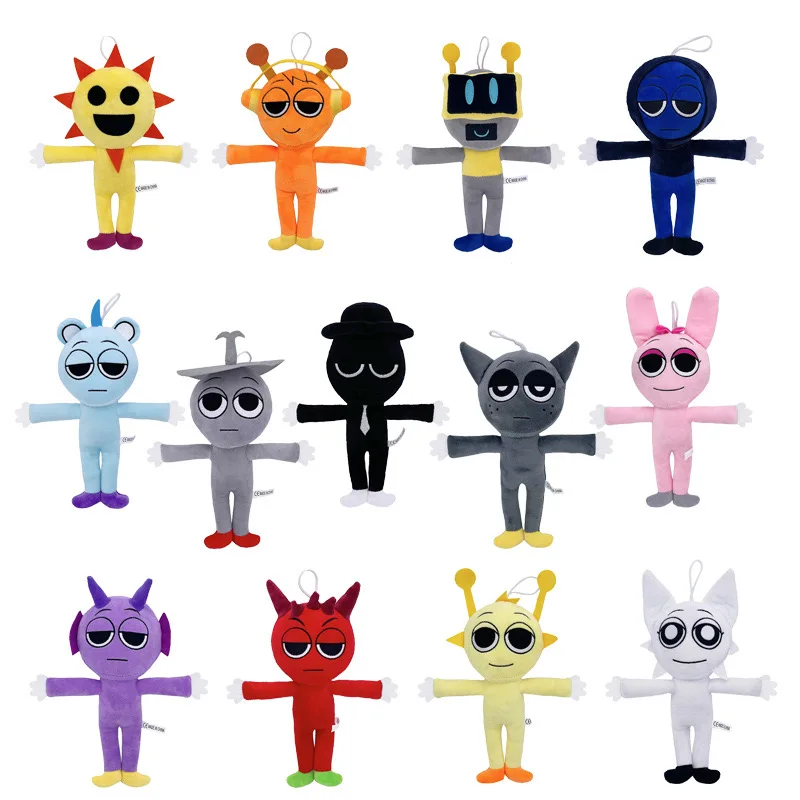 Sprunki Plush Toys Sprunki Incredibox Plushie Doll Singers Oren Wenda Game Cartoon Stuffed Pillow Kids Birthday Christmas Gifts