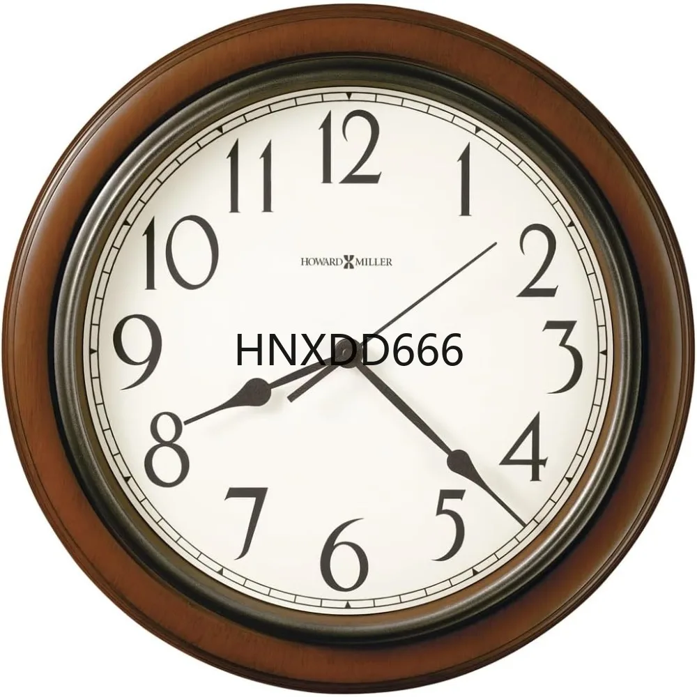

Wooden Finish Round White Dial Wall Mount, Battery Operated Arabic Numerals Quartz Movement Perfect, Wall Clocks