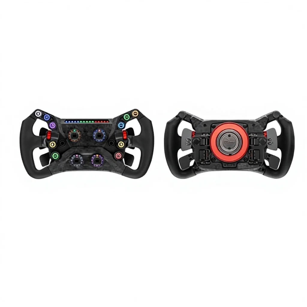 GT Neo for PC Racing Simulator Game Wireless 2.4GHz Multi-Function Buttons Steering Wheel Dual Clutch Direct Drive Disc