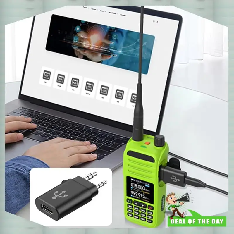 24-Hour Delivery TPC11 TYPE-C Intercom Programming Adapter TK To Type-C Cable Adapter Lightweight Walkie Talkie Accessories