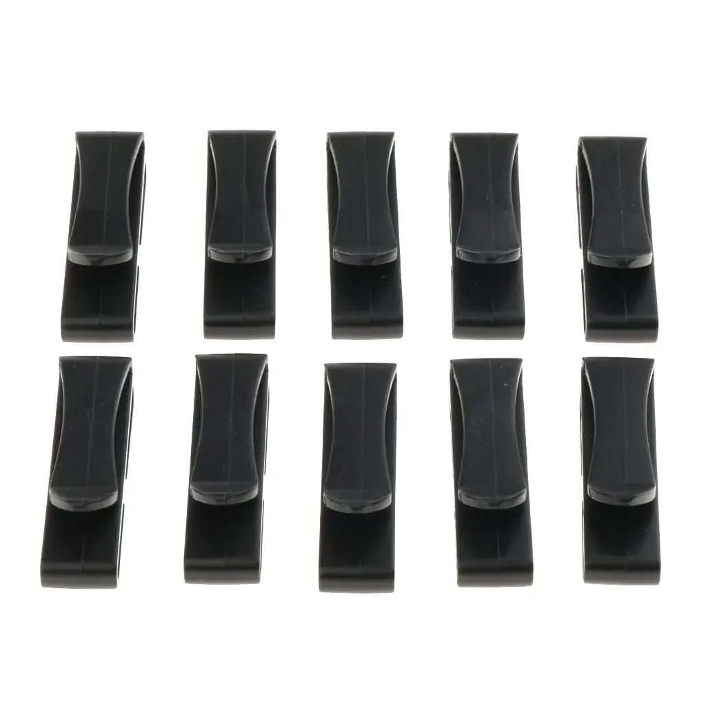 10Pcs Keeper Buckle Webbing Ending Clip for Backpack Bag Adjusting