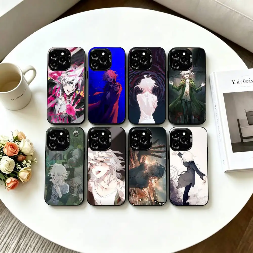

Danganronpa Game N-Nagito Komaeda Phone Case For iPhone 17,16,15,14,13,12,11 Plus,Pro Max,XS,Colorful Silver Black Cover
