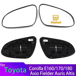 Left&Right Side Heated Wing Mirror Glass Wide Angle Rearview Mirror for Toyota Corolla E160 E170 E180