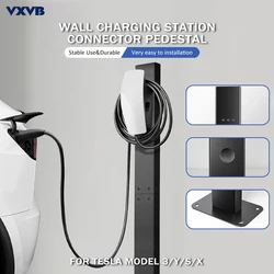 For Tesla EV Wall Connector Pedestal Mounted EV Charging Station EV Charger Pedestal Dustproof Metal Wall Connector Accessories