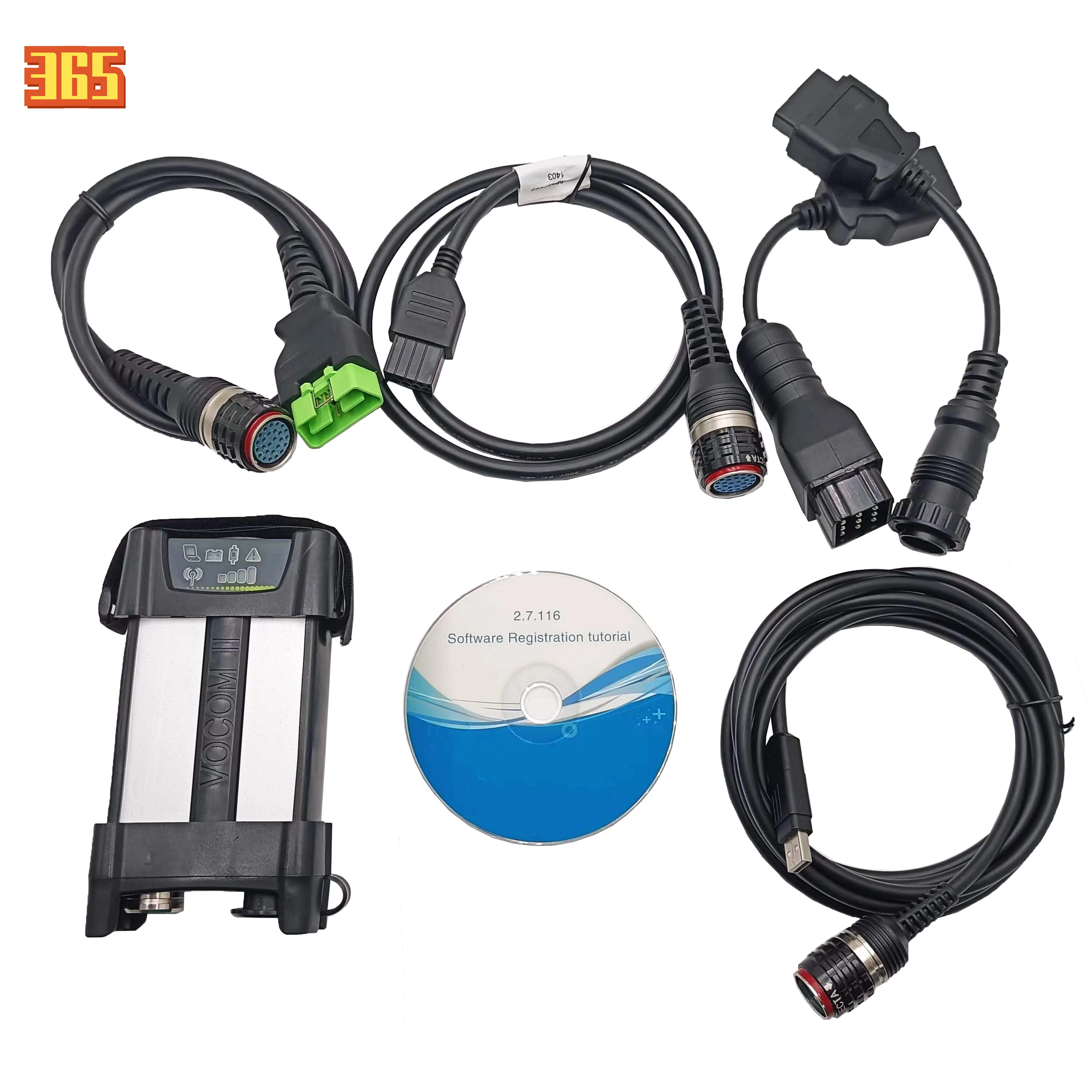 For Volvo 88894000 V2.7 V2.8 Communication Unit Technical Tool Interface Truck Excavator Bus Yacht VOCOM 2 Diagnostic Tool