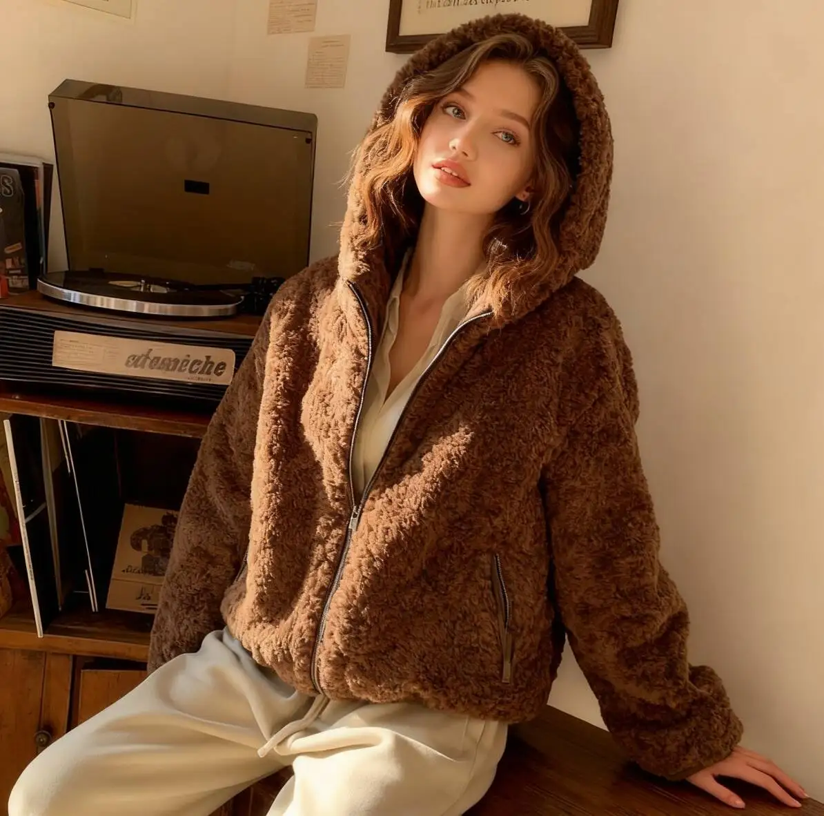 

Парки женские с капюшоном осень из полиамида с поясом на кнопках с клапаном и карманом расклешенный пояс с панелями контрастный простой современный нейтральный