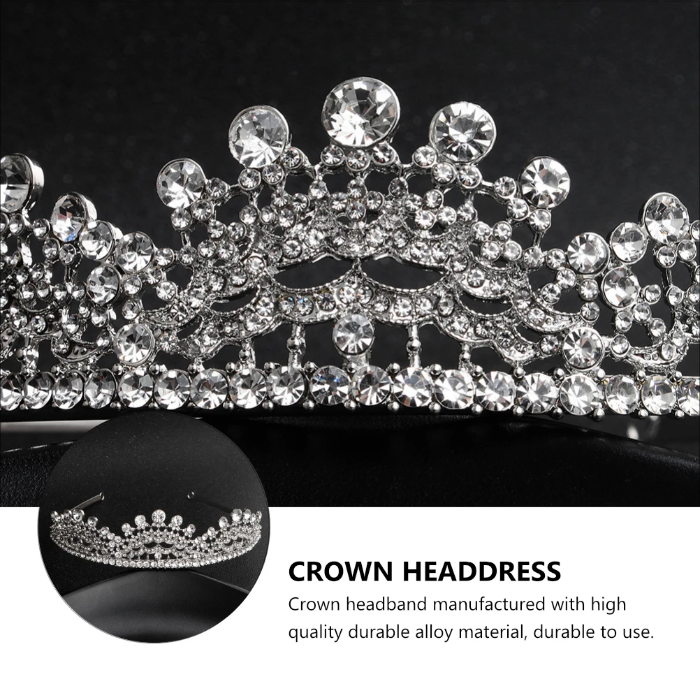 

Crown Headdress Hair Accessories Prom Bridal Crown Headb Crystal Wedding Elegant Fashion Delicate Style Lightweight Comfortable