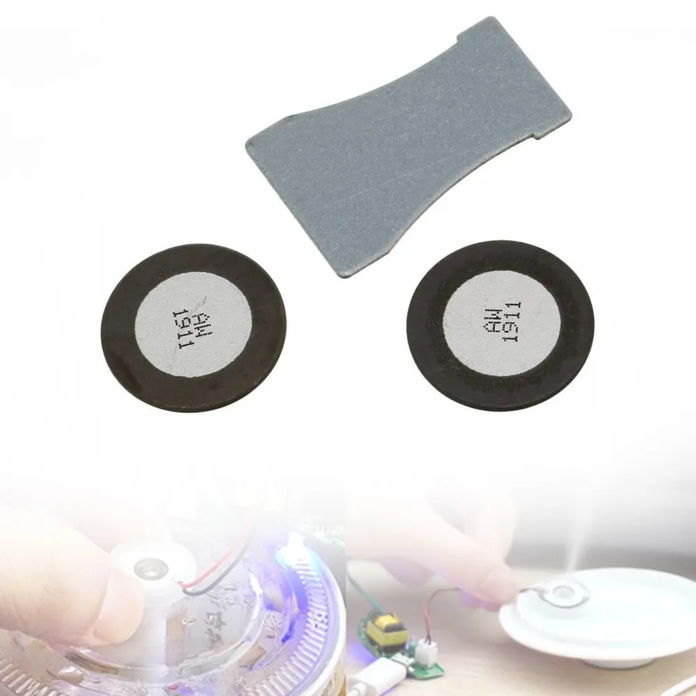 2 Pack Transducer Discs Accessories Ceramics Disks Electric Fire Heater For DIMPLEX Opti-Myst Parts Replacement Round