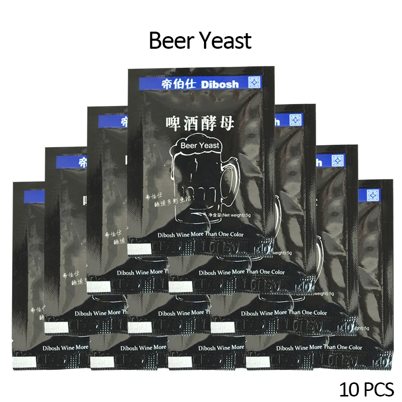 

10pcs/5g Home Brew Yeast for Wine Fermentation Yeast Making Oenology Brewing Craft Beer at Home Wine Making Enzyme Beer