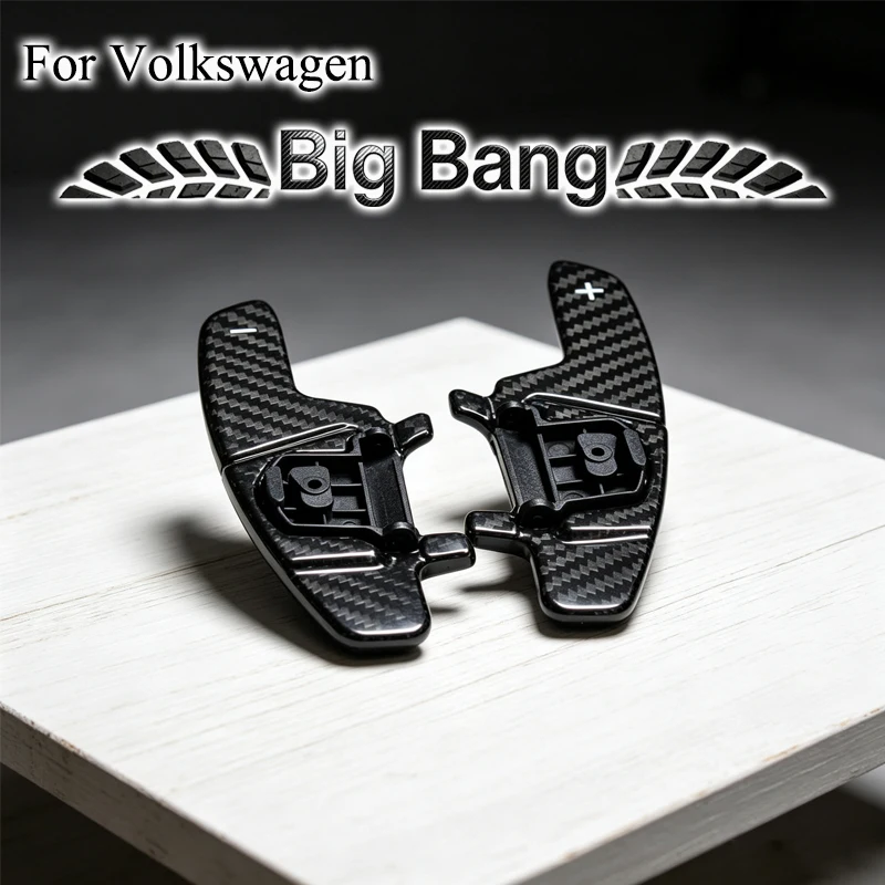 Suitable for Volkswagen Scirocco, Lamando R-line, Passat Variant, GTS, and Golf 7. Paddle shifters and genuine carbon fiber stee