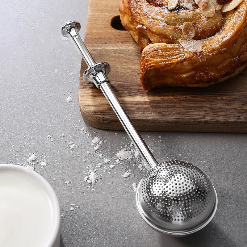 304 Stainless Steel Matcha Powder Spice Sieve Frosting Icing Sugar Filter Baking Tools Powder Spreader Gadgets for Kitchen Tools