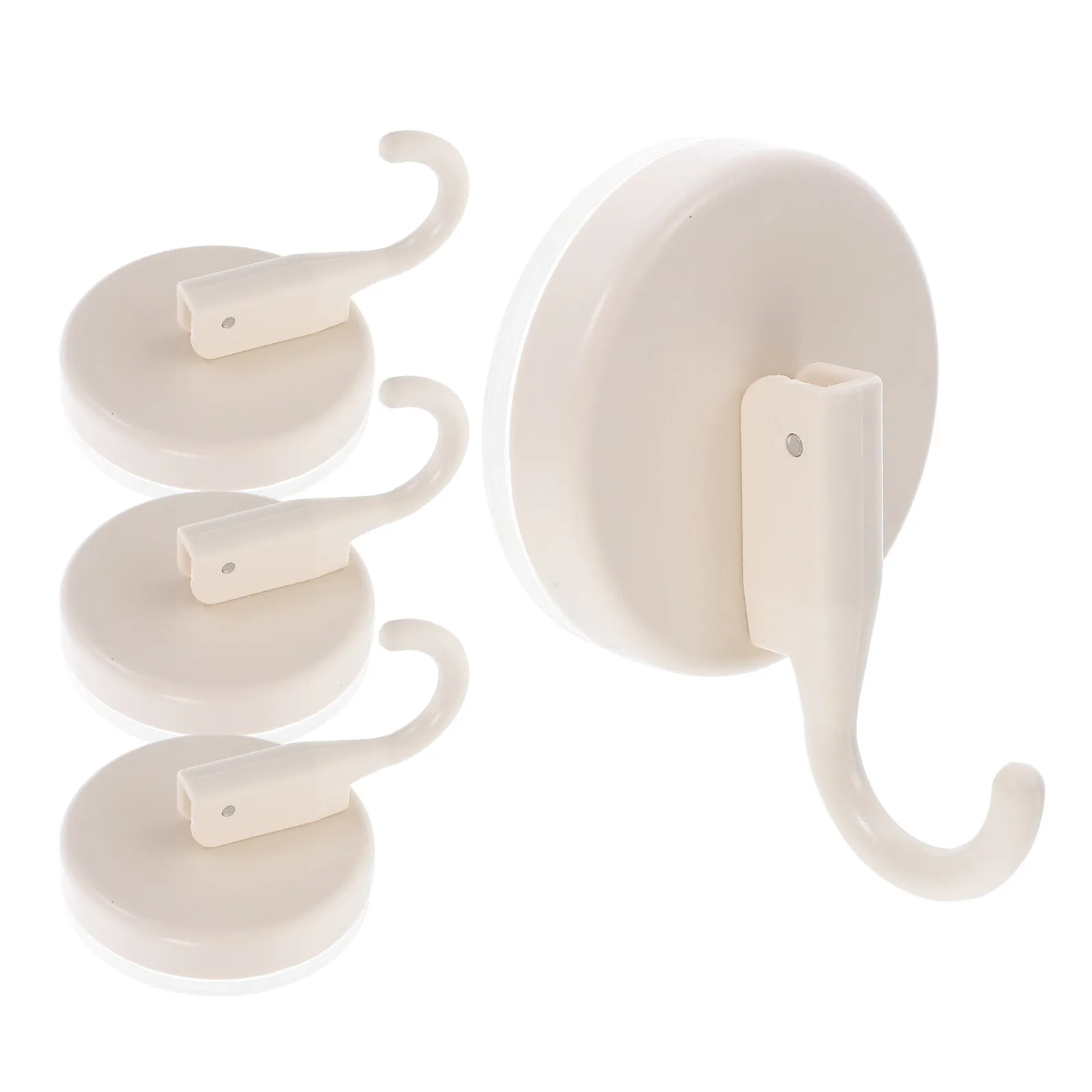 

4Pcs Suction Cup Hooks Heavy Duty No Drill Strong Suction Hooks for Bathroom Kitchen Tile Glass Towels Robes Loofah Storage