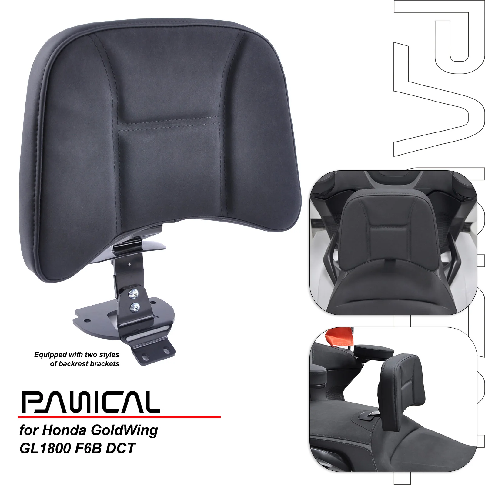 

PANICAL for Honda GoldWing GL1800 F6B DCT 2018-2025 Adjustable Backrest Motorcycle Driver Backrest Rider Backrest Accessories