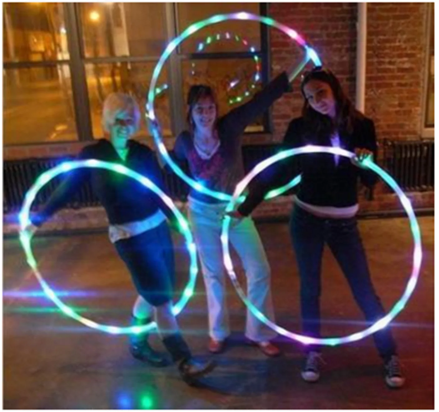 60/70/80/90Cm Led Kleurrijke Sport Hoops Afvallen Fitness Cirkel Art Show Yoga home Gym Workout Apparatuur Voor Vrouwen Kids Gift