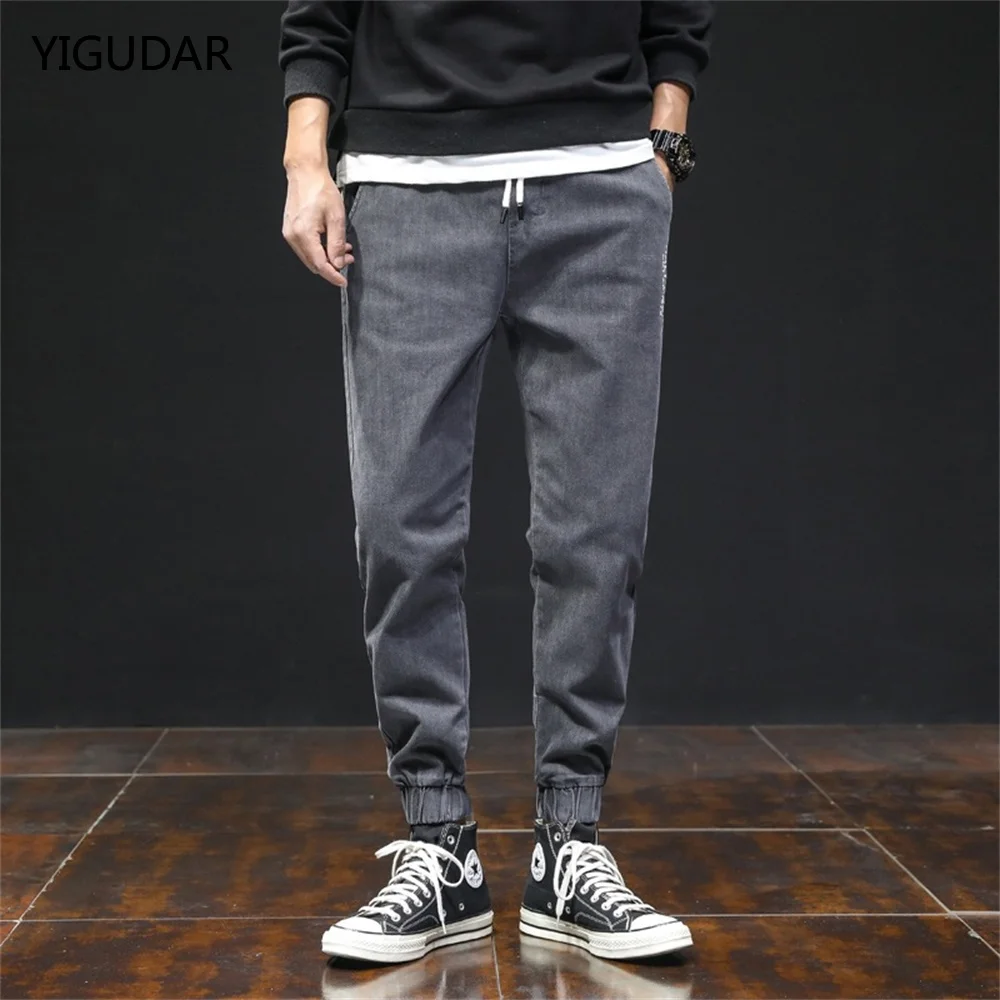 

New Men's Ripped Jeans Harajuku Simplicity Style Loose Straight All-match Casual Denim Pants Sudents Loose Comfortable Trousers