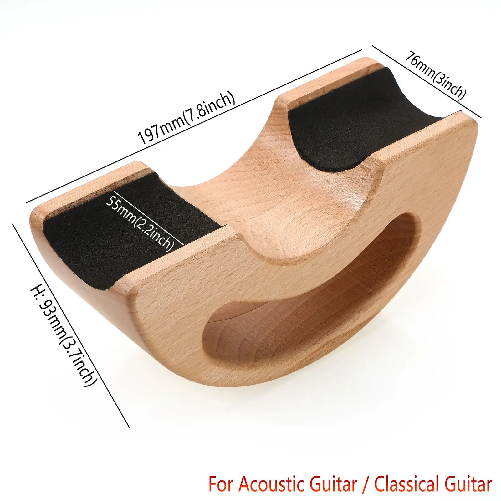 Guitar Neck Cradle Music Instrument Stand Guitar Neck Rest Support For Bench Workshop Home Studio Maintenance Practice Stage view 6