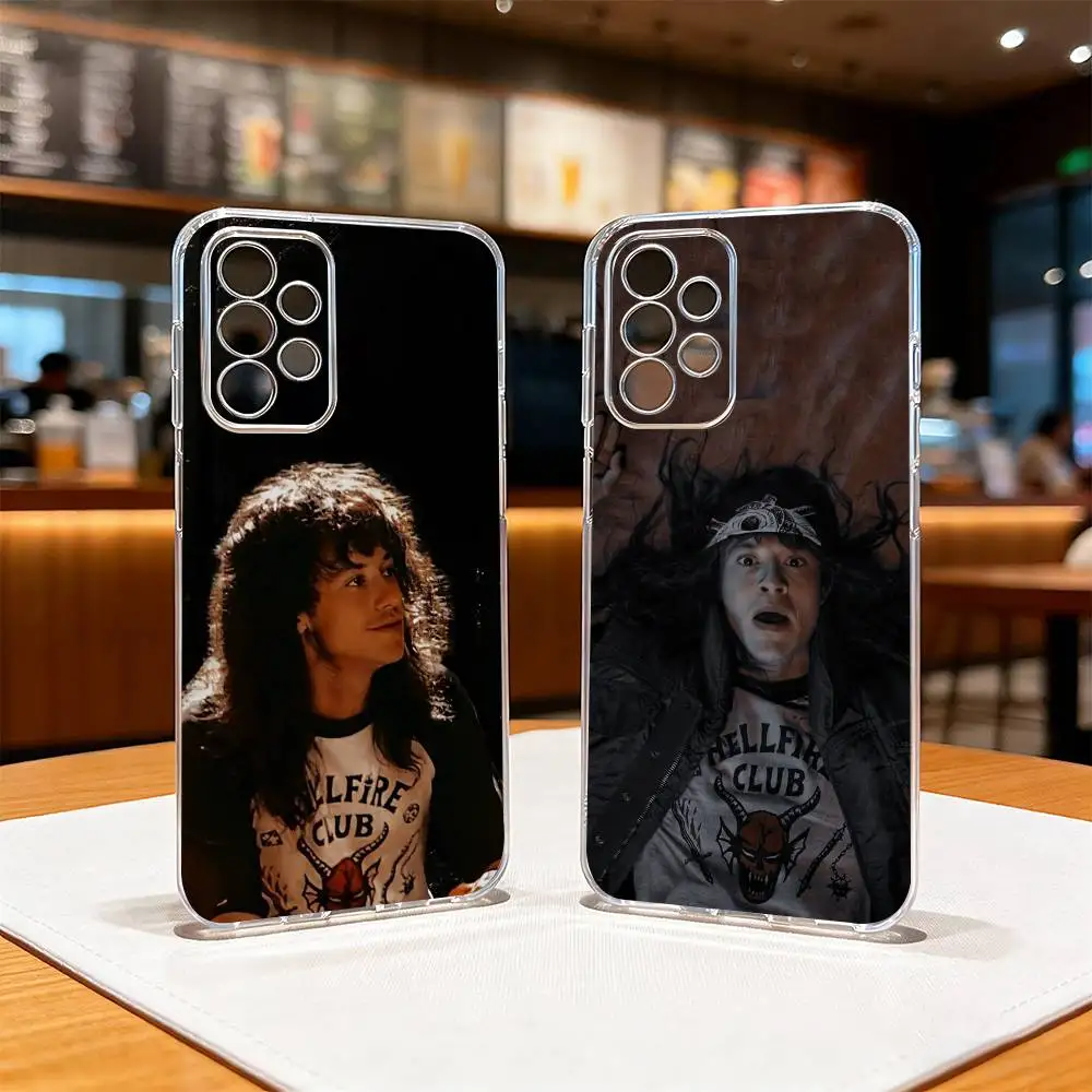 

Actor E-Eddie Munson-n Phone Case Transparent Silicone Soft For Samsung S25,S24,S21,S22,S23,S30,Ultra,S20,Plus,Fe